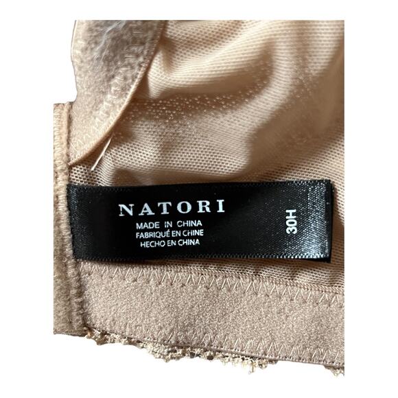 Natori bra 741299 Feathers full figure underwire tan size 30H - Picture 5 of 9